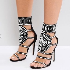 Public Desire Cleopatra Embellished Heeled Sandals